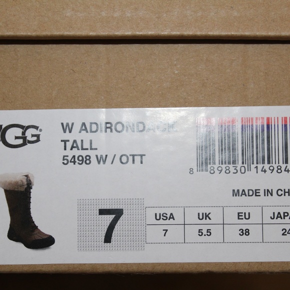 UGG ADIRONDACK TALL LEATHER WATERPROOF BOOTS - Picture 8 of 8